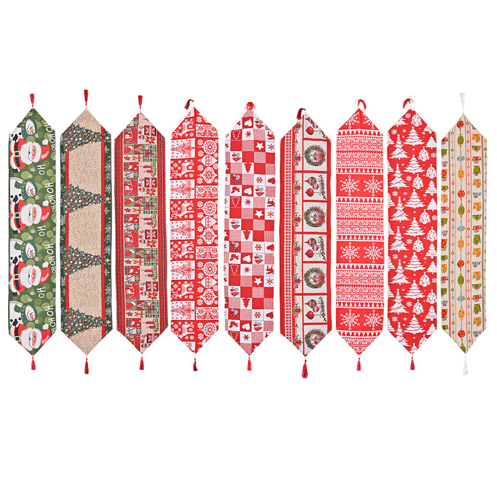 Christmas Embroidered Table Runners for Decorations