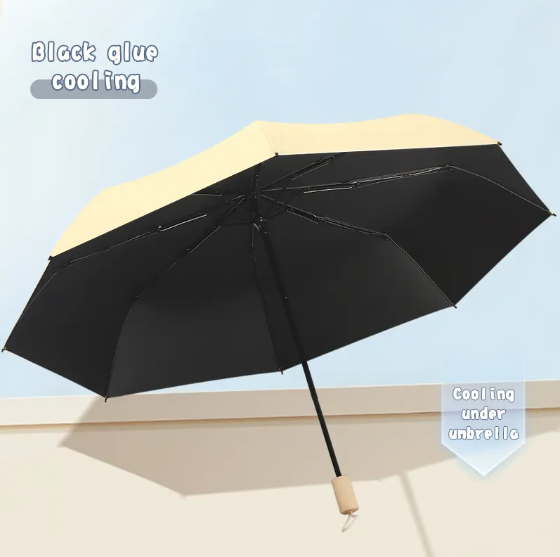 Cute Bowknot For Women Ultralight Sunshade Uv 3 Folding Umbrella