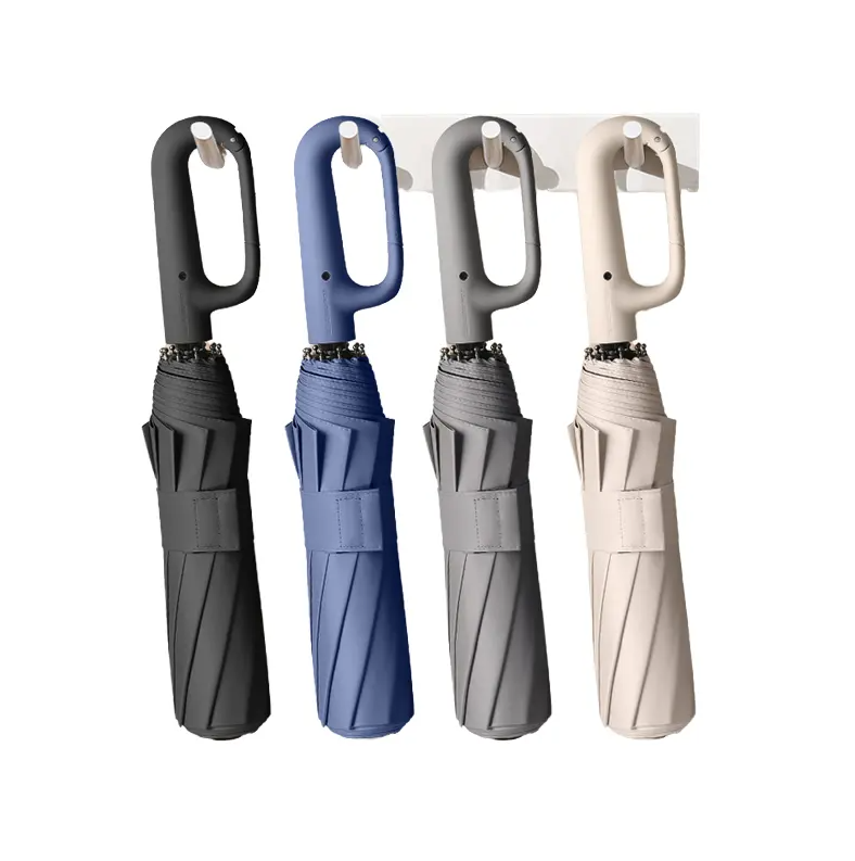 Reinforce Ring Clasp Fully Automatic Windproof Umbrella