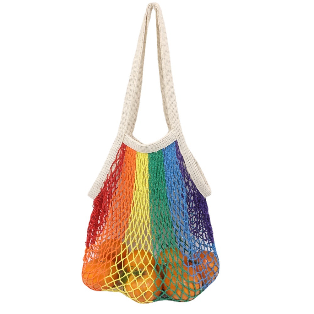 Colorful Cotton mesh bag
