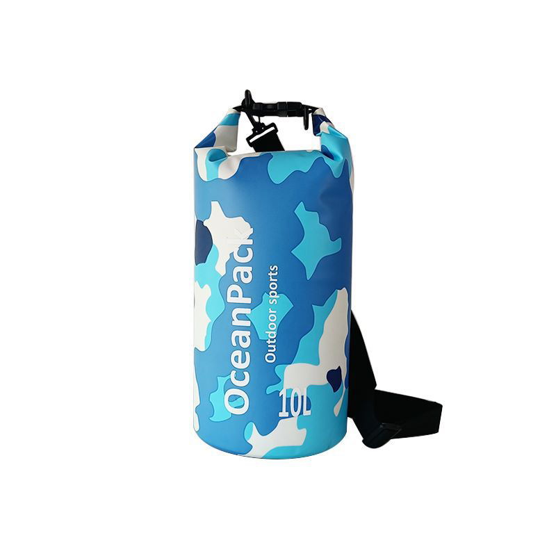 camouflage outdoor waterproof drifting swimming bag hiking camping folding bag