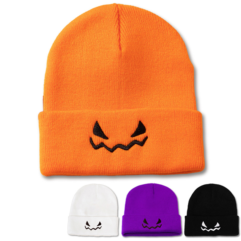 Halloween Soft Winter Beanie Hat Skull Knitted Cap