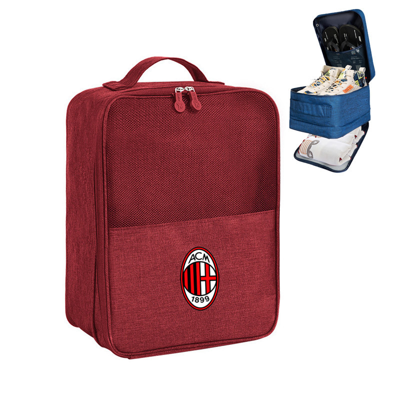 Double Compartment Shoe Storage Bags Packing Cubes for Travel with Trolley Sleeve