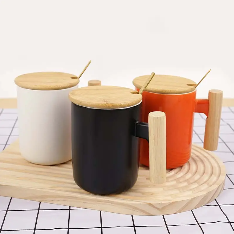 Wholesale Cheap Classic 11oz Ceramic Mugs With Spoon