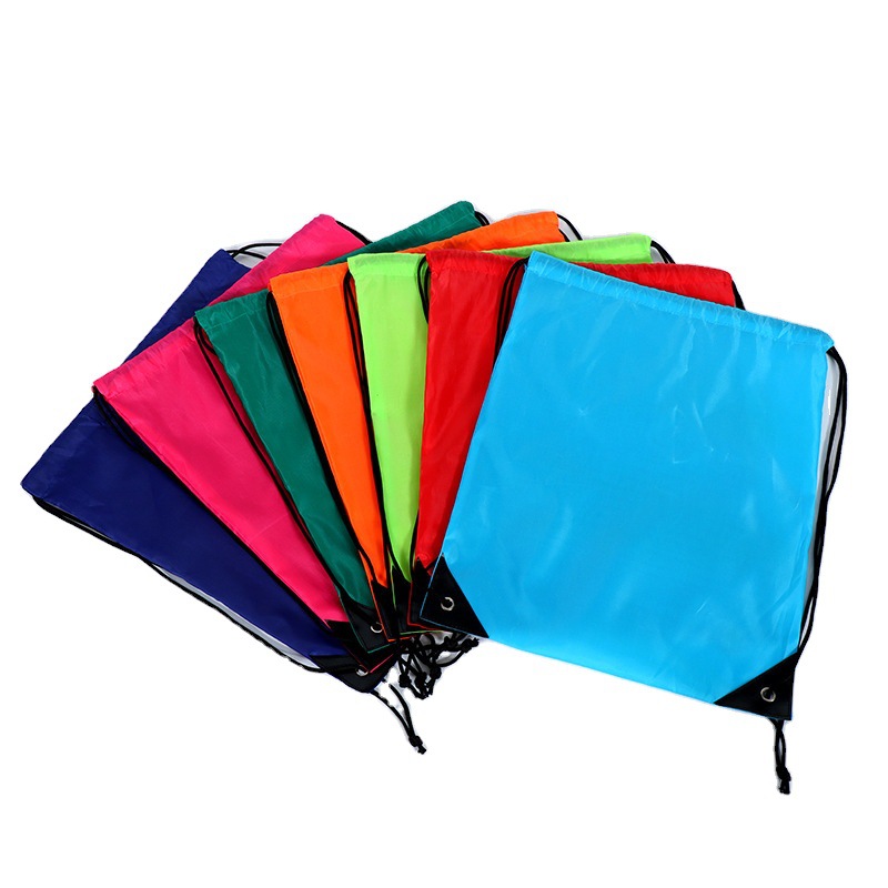 Custom Logo Cinch backpack Colorful 210D polyester drawstring back pack