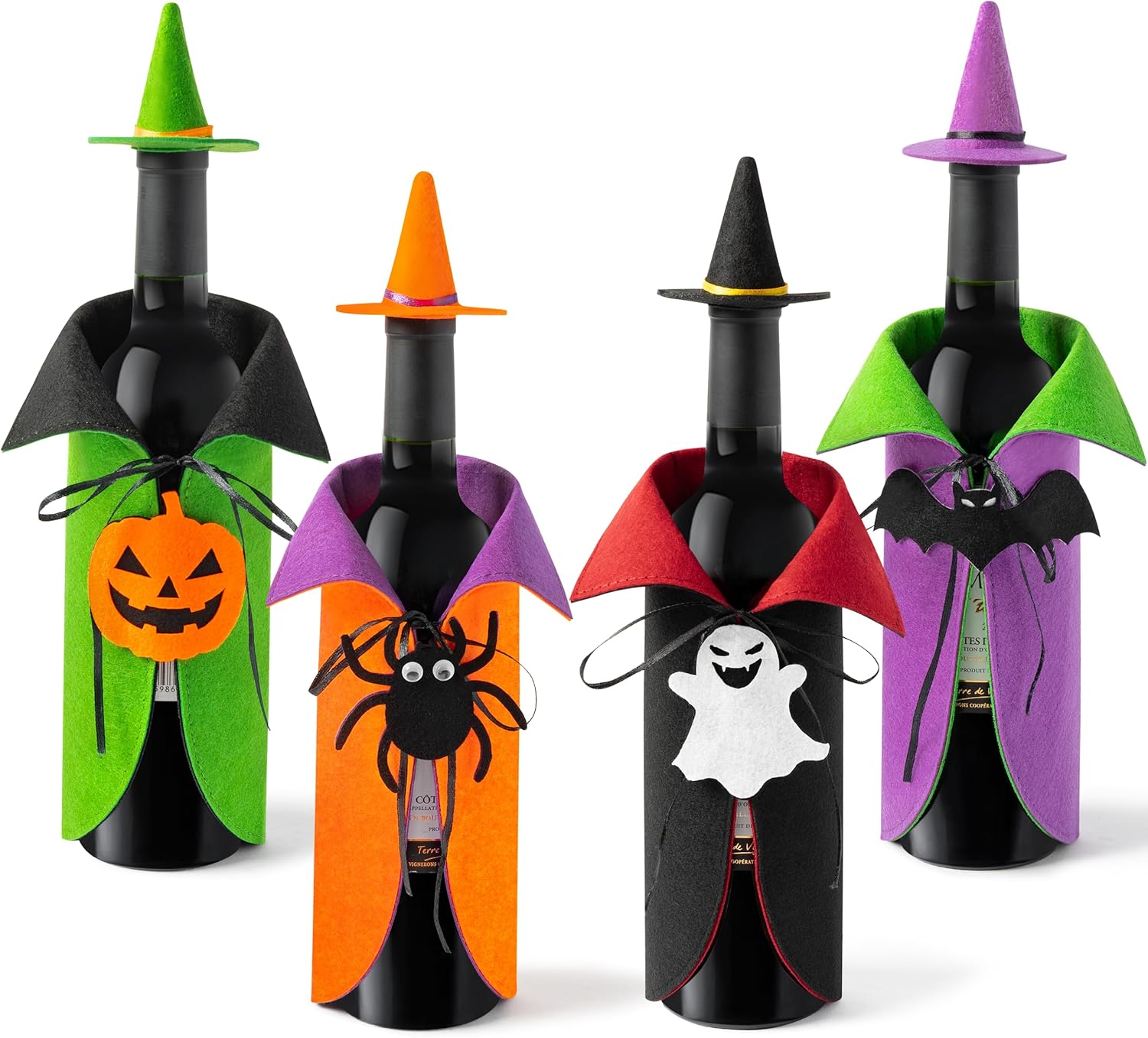 Witch Hat Halloween Wine Gift Cover