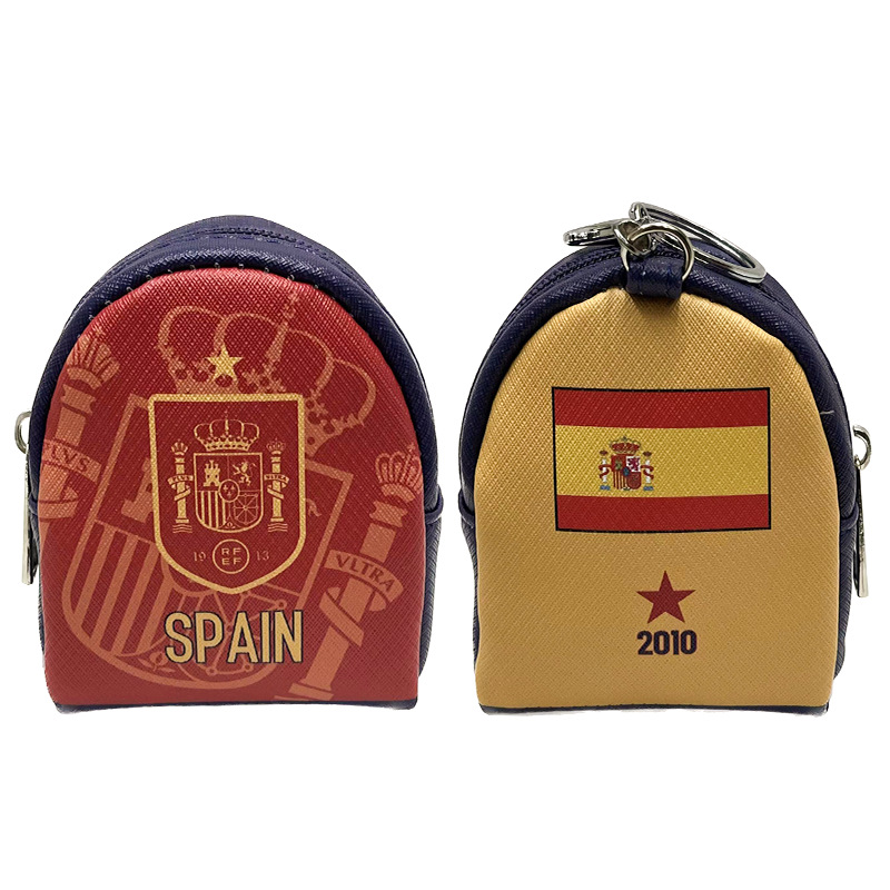 Football National Team Coin Purse Headphone Key Storage Brazil Argentina