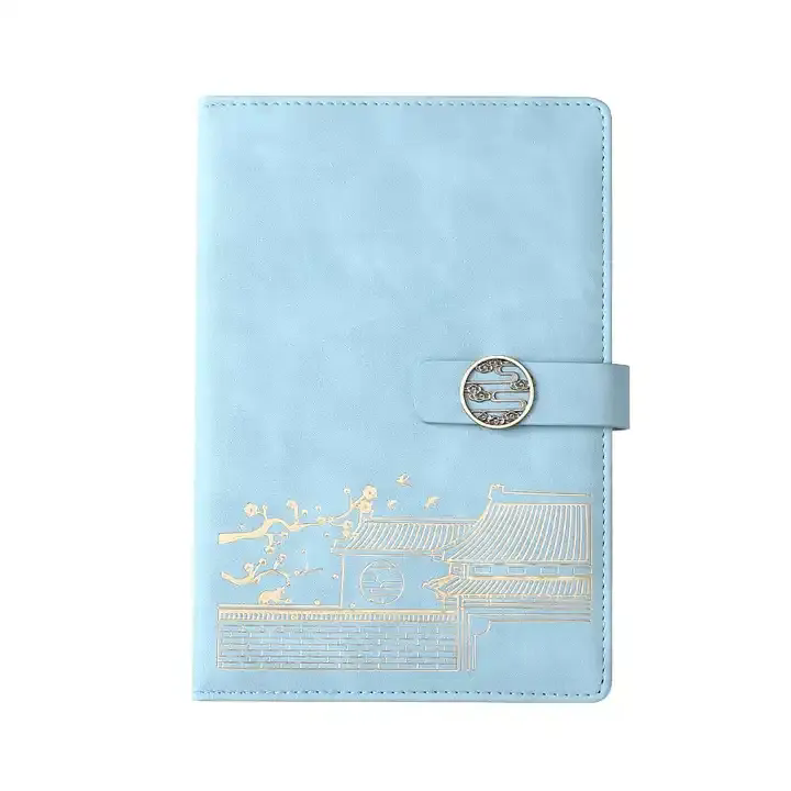 Customized PVC A5 vintage new notebook, faux leather Chinese style notebook
