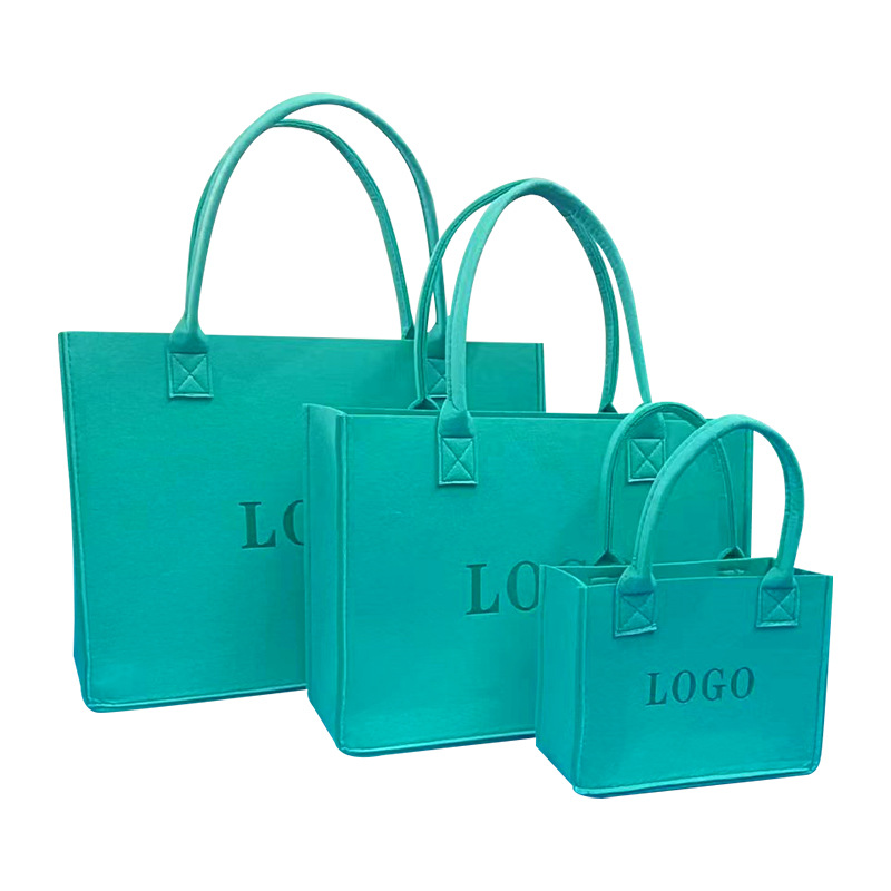 Custom Shopping Bag With Logo Felt Tote Bag