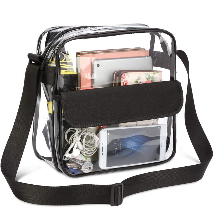 Waterproof Clear Transparent Pink Black Travel Toiletries PVC Cosmetic Bag