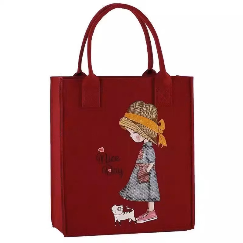 Simple Design Eco-friendly Felt Tote Bags
