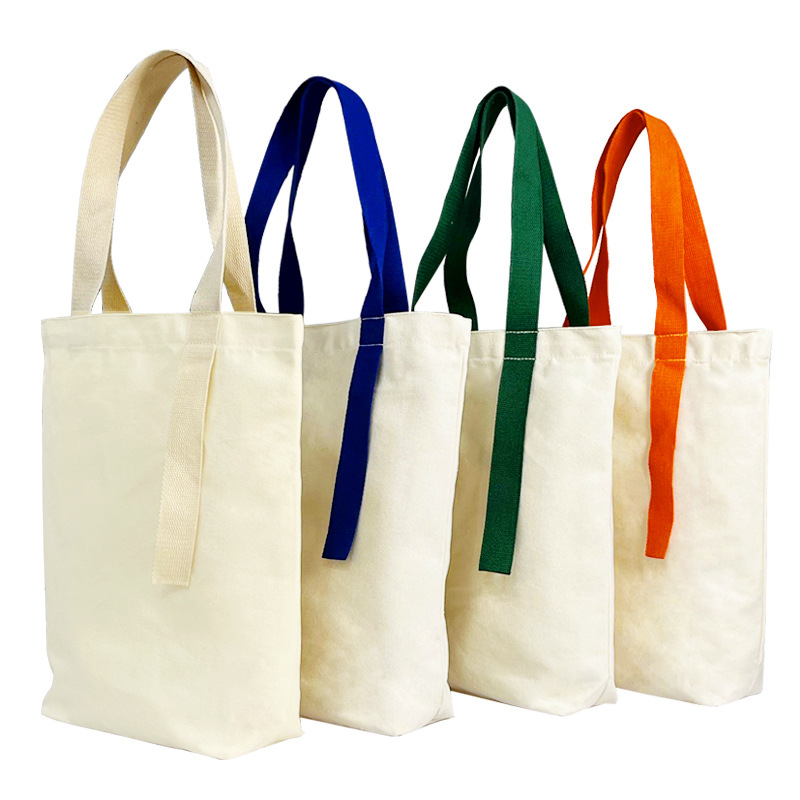 Promotion custom womens natural durable cotton canvas shopping tote bag