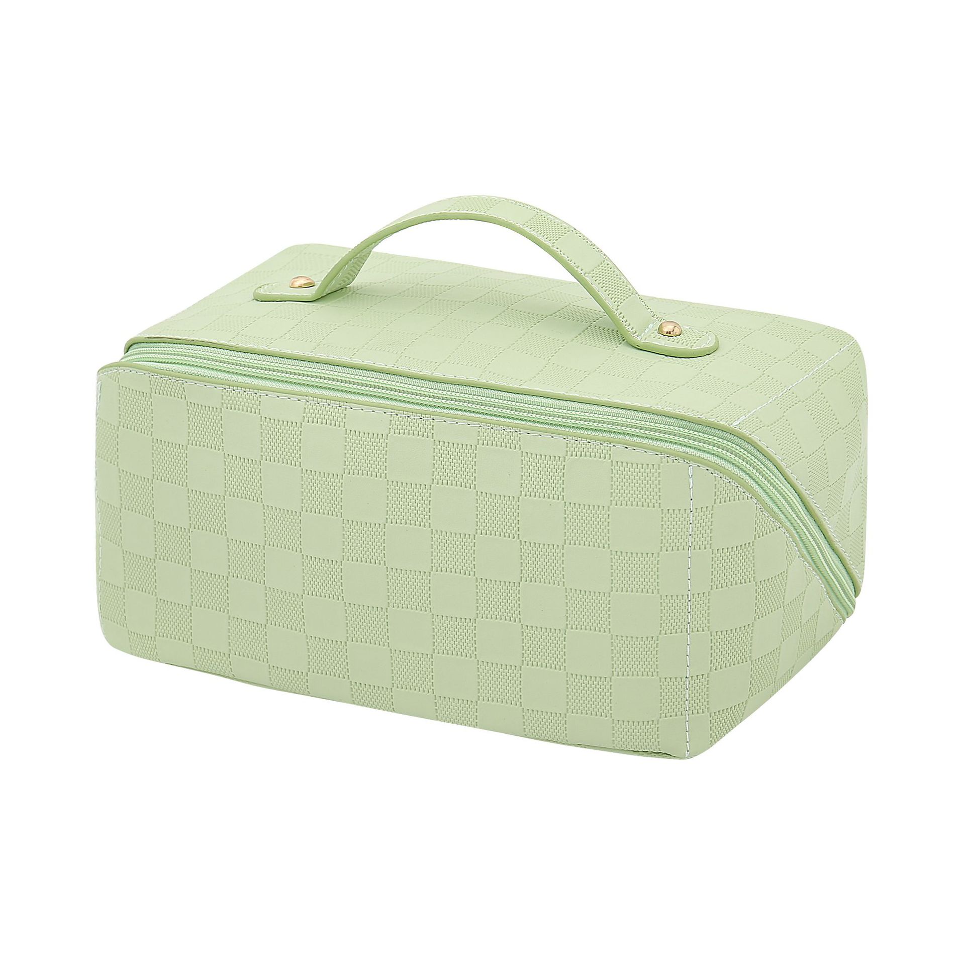 Customized Natural Plain PU Makeup Pouch Bag