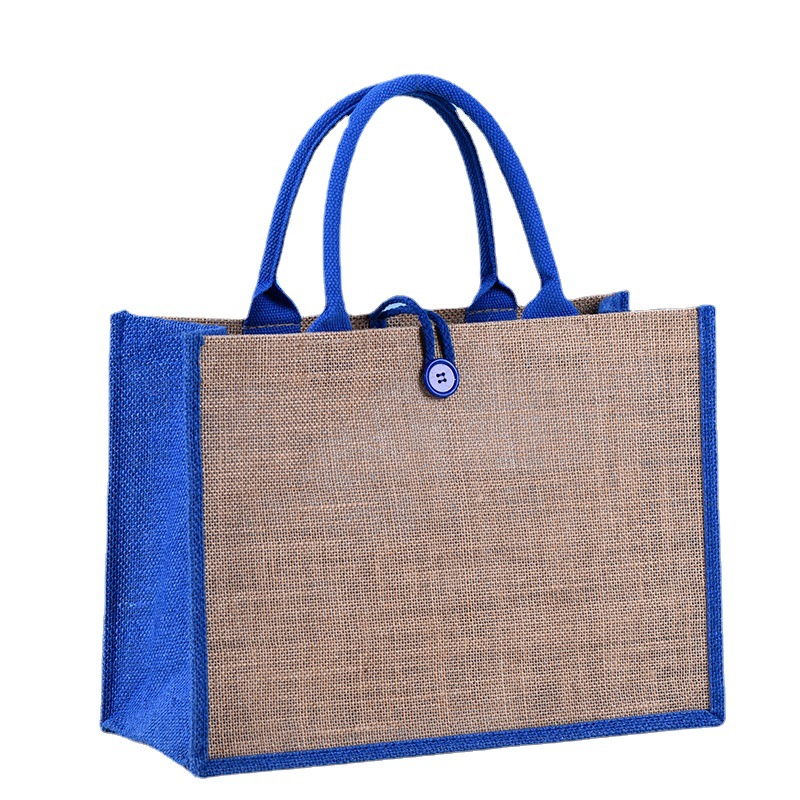 Wholesale Cheap Natural Burlap Linen Jute Tote Bag For Promotion Gift Wedding