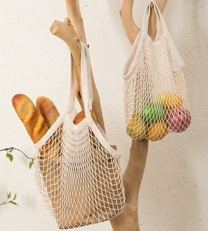 Vegetable storage multifunctional reusable cotton mesh bag